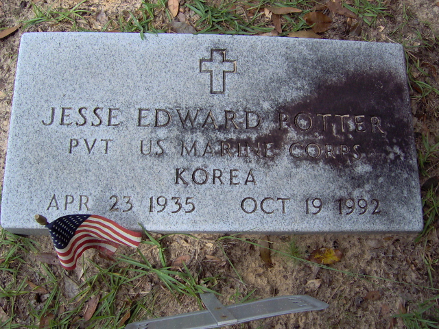 Headstone for Potter, Jessie Edward